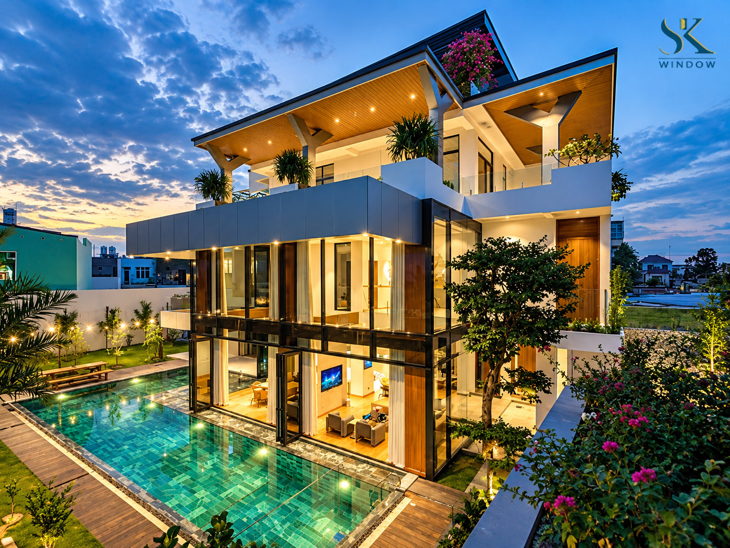 Cabin tắm kính cửa lùa tiết kiệm diện tích