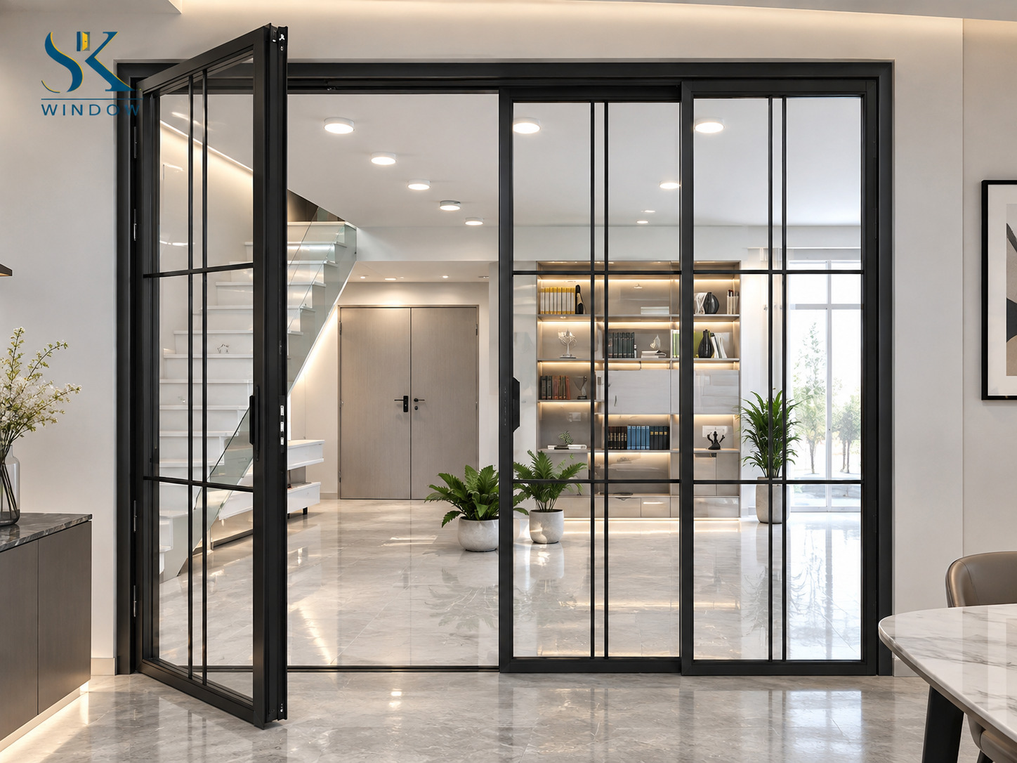 cửa nhôm slim
