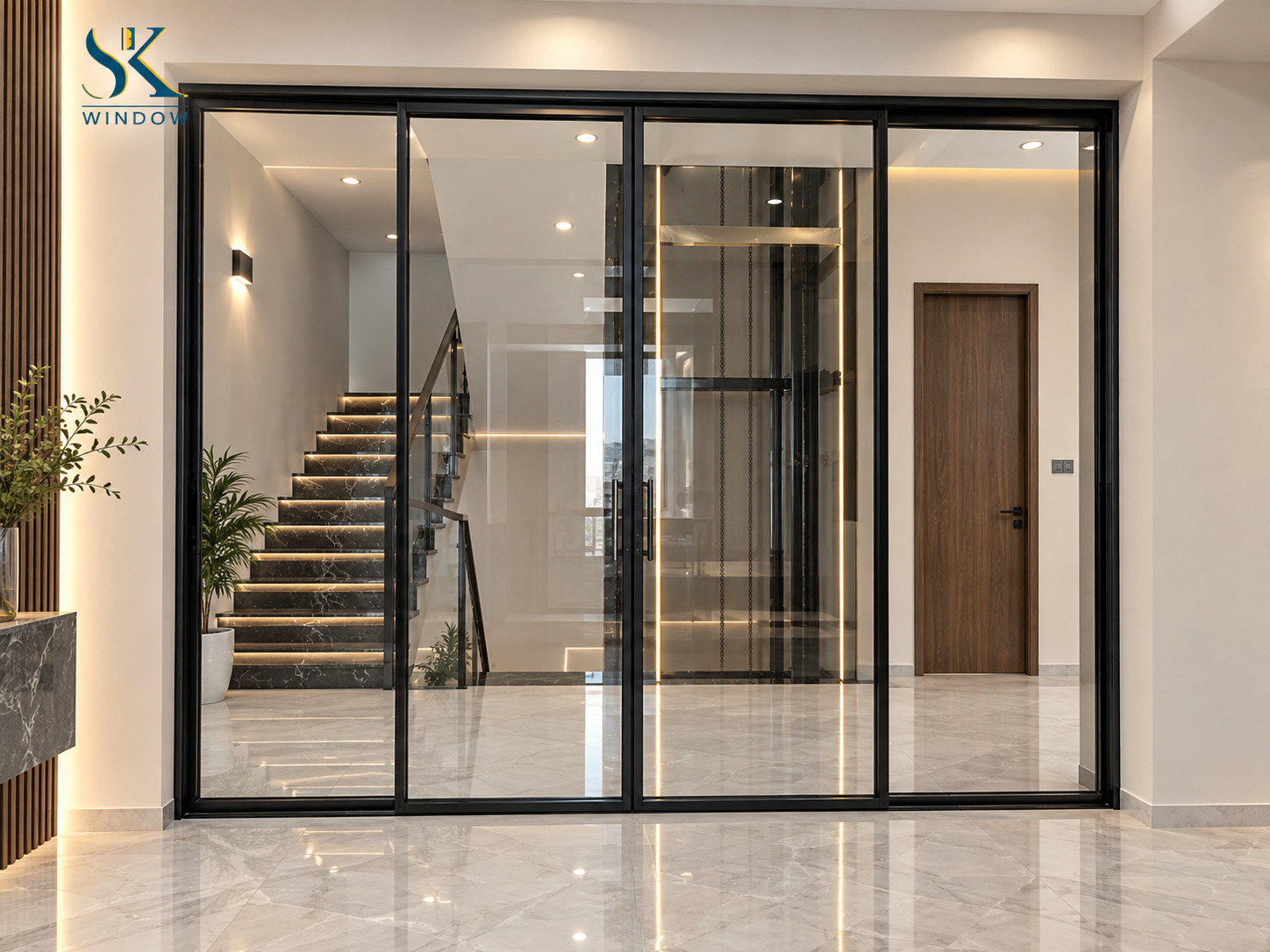 cửa nhôm slim